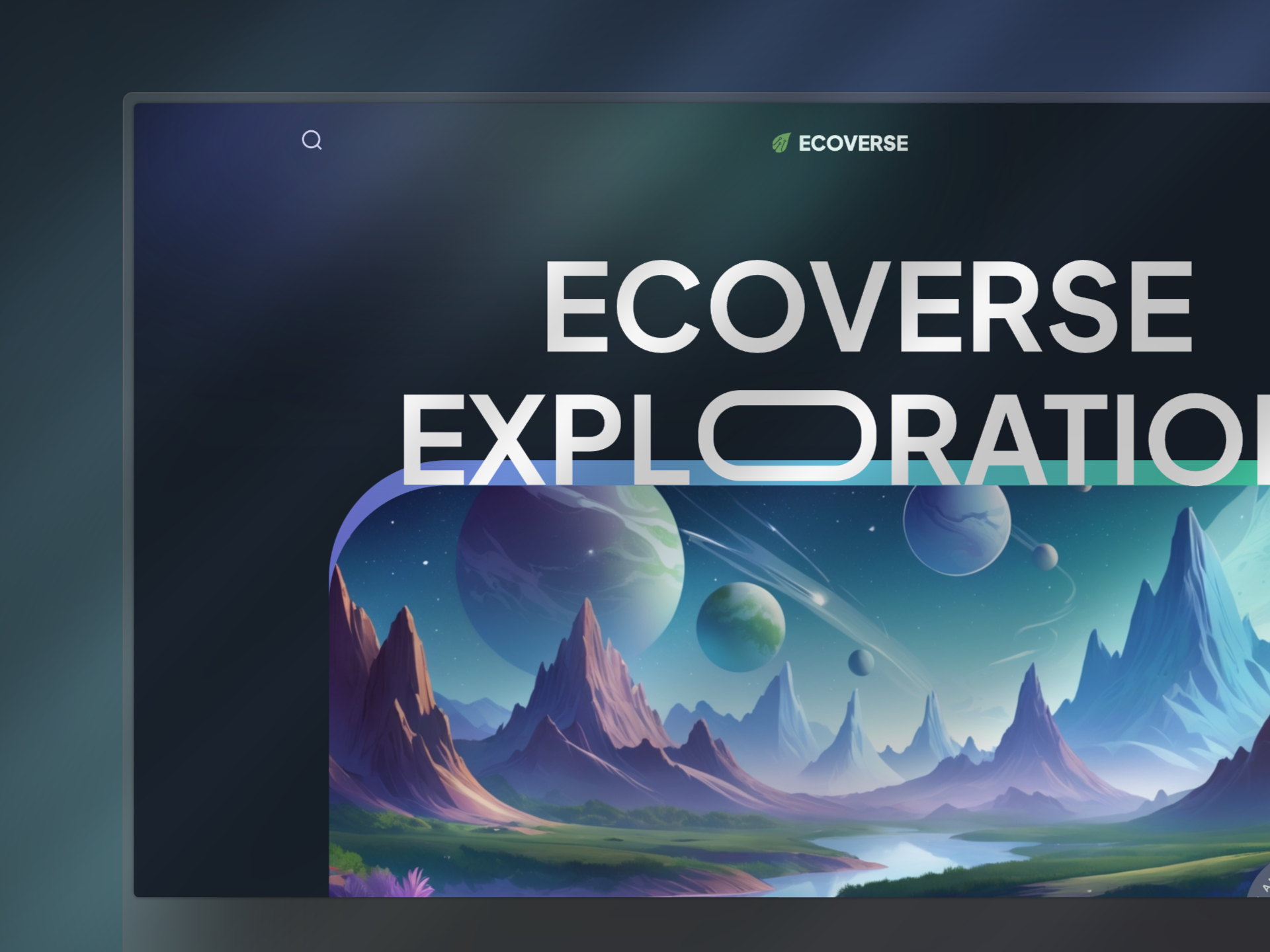 Ecoverse | VR EdTech Marketing Page